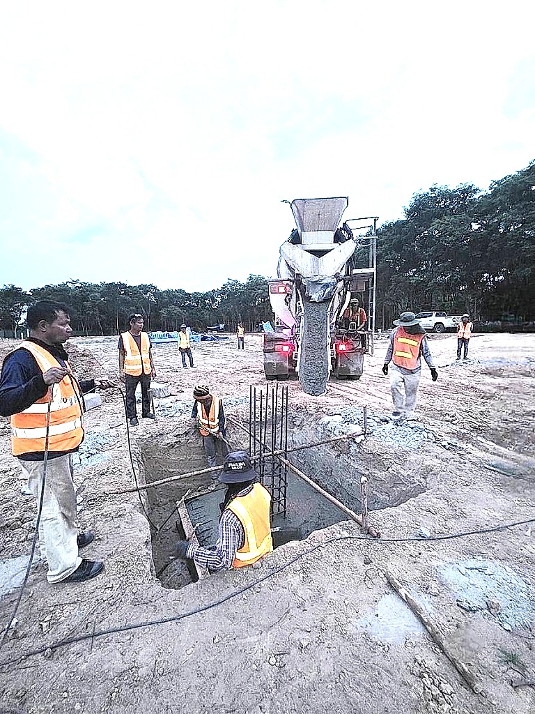 งานฐานรากและเทคอนกรีต ทีมดีไซน์บิลด์